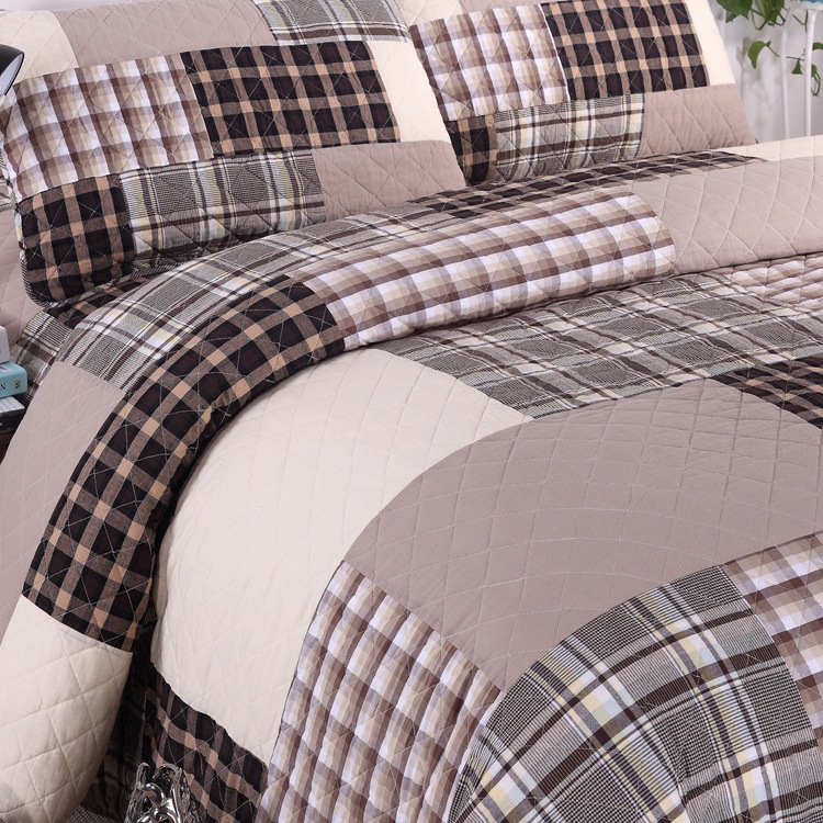 Bộ chăn ga gối đệm cotton Mỹ ba bộ chăn bông - Trải giường tấm ra trải nệm