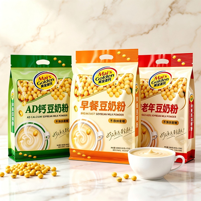 黄金麦氏！AD钙/早餐/中老年豆奶粉600g