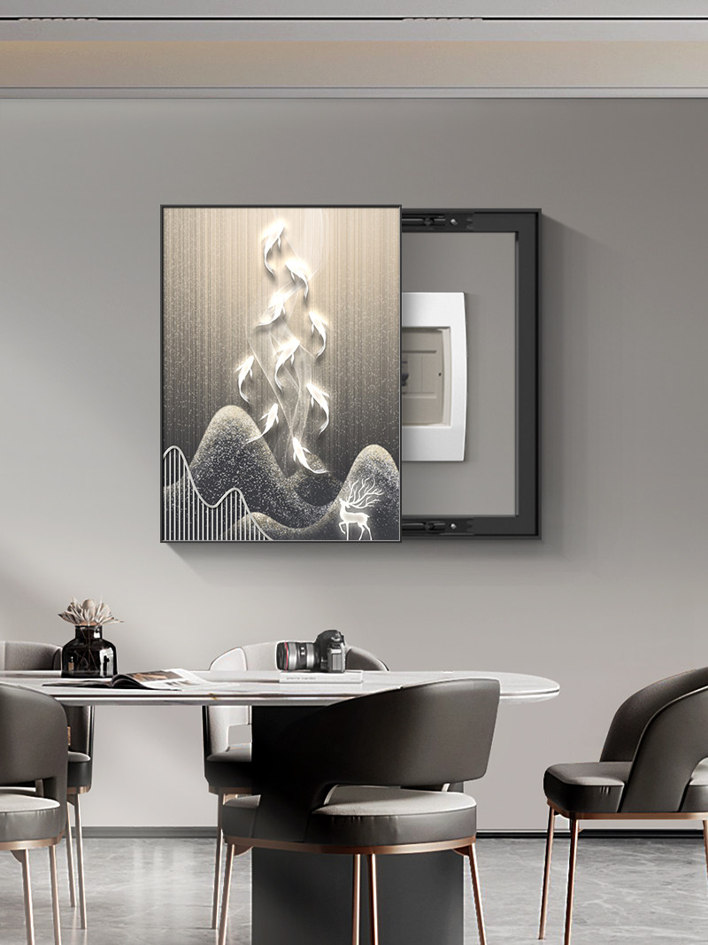 [USD 38.70] 2022 New Electric Meter Box Decorative Painting Light