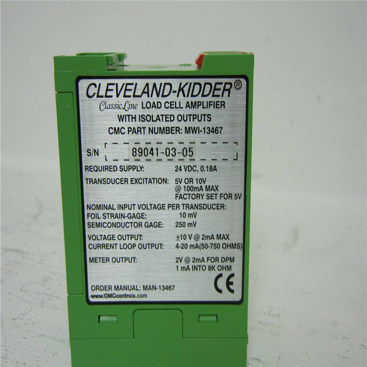 Cleveland Kidder tension amplifier MWI-13467