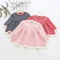 McGee Bear 1-3 tuổi bé gái mùa thu váy công chúa váy trẻ em Hàn Quốc bé bé áo len búp bê váy đầm công chúa cho bé 1 tuoi