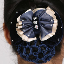 EDUCC new China Mobile overalls women uniform accessories with diamonds floral headdress Unicom overalls female hair accessories