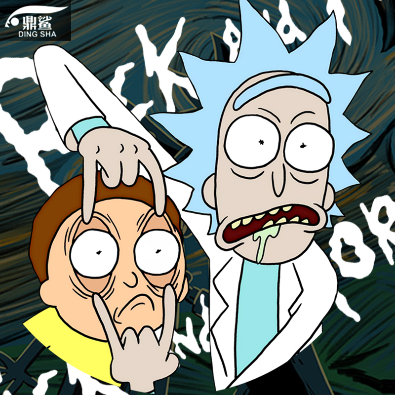 Rick and Morty Collaboration American Tv Series Cartoon Jogger Pants Unisex Sports Casual Long Pants