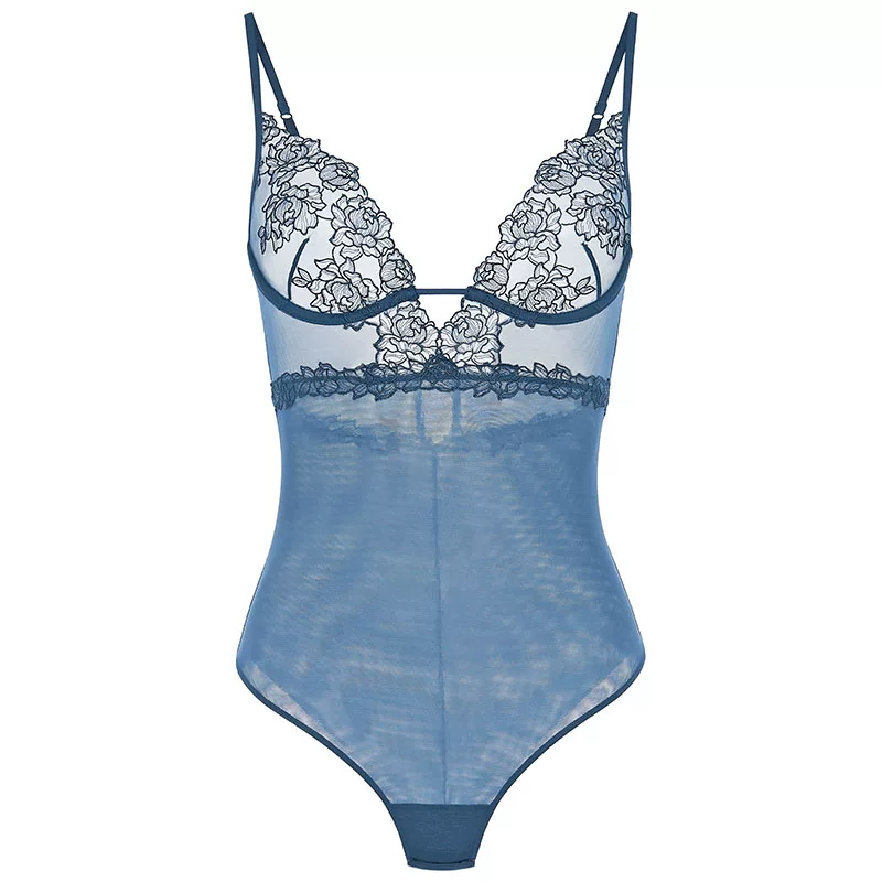 [Скидка] La Perla Ms. Bella тюлевый сексуальный боди-комбидресс с сеткой