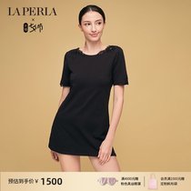 LA PERLA WOMENs PAJAMAS SOUPLE ROUND NECK HIGH-end LACE SHORT NIGHT DRESS SUMMER