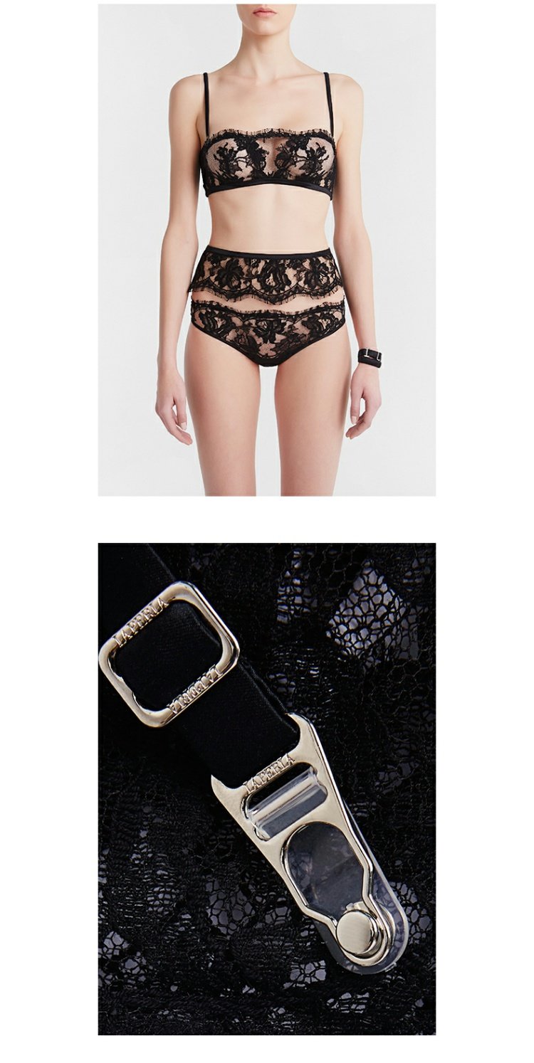 LA PERLA Bà LACE CÂU CHUYỆN Bộ sưu tập ren hoa gợi cảm dây đai bó sát