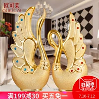 Món quà cưới phòng khách nội thất phòng ngủ tủ TV tủ rượu trang trí thiên nga đồ trang trí hiện đại phụ kiện nhà bộ đồ dcor