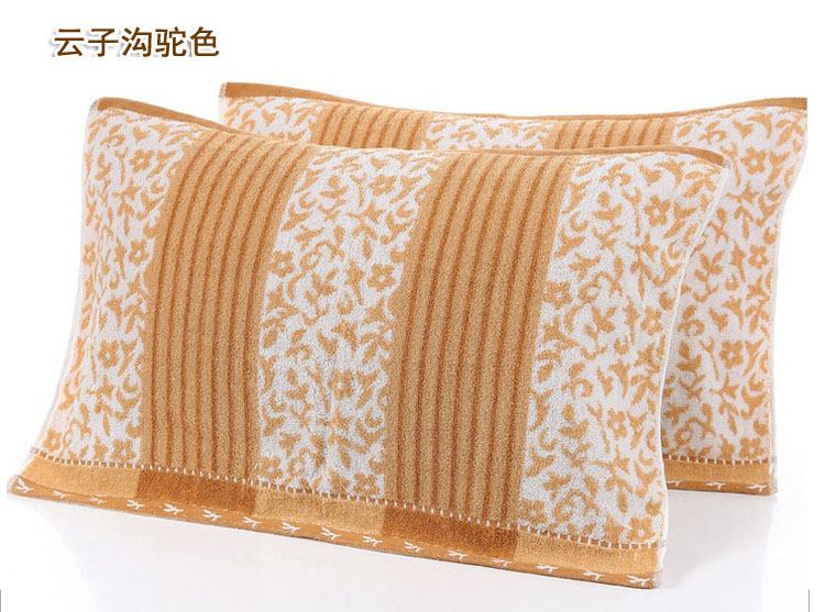 Một đôi bông quà cưới gối khăn bông gối mềm dày thấm mềm giải phóng mặt bằng đặc biệt vỏ ga gối
