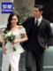 Luo Meng Groom Wedding Engagement Dress Suit Men's Korean Slim Casual Formal Suit Men's Three-piece Suit