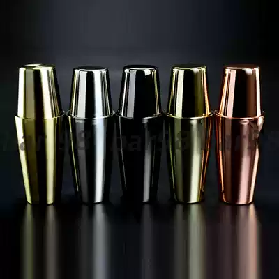 bar 98 stainless steel 304 American Boston Shaker Gilded rose gold shaker cup