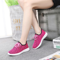 Walking shoes net surface breathable soft bottom light anti-slip travel shoes spring autumn middle-aged women sneaker women moms casual runs