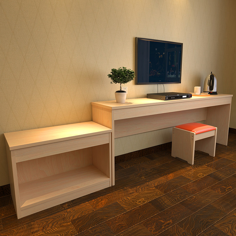 Hotel furniture, hotel, apartment, bed, TV cabinet, luggage rack, integrated table, standard room, full set of customization