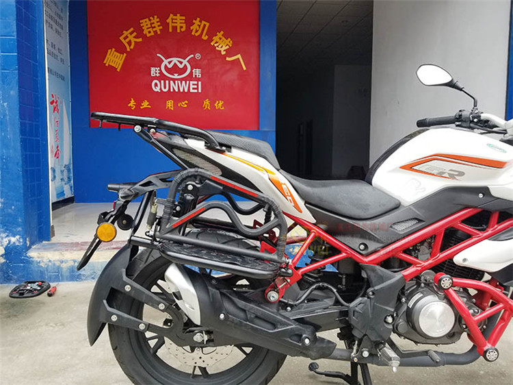 Applicable to modified Beili Ni Hong Baolong TNT150 rollover large pedal flip shelf rear shelf tail rack