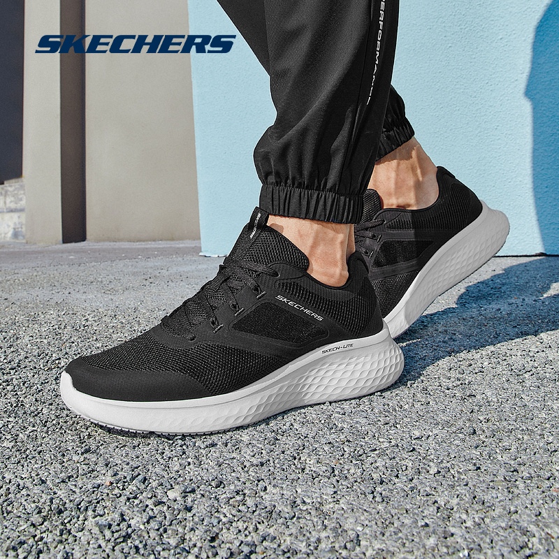 skechers运动旗舰店春季新款轻弹绑带运动鞋