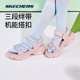 Skechers Little Pudding Sandals 2024 Spring New Women's Casual Sports Shoes Light and Versatile Thick-soled Slippers