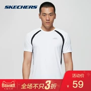 Skechers nam mới áo thun ngắn tay nhẹ bó sát thể thao SAMU185315