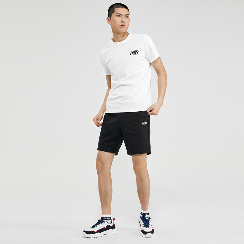 Skechers 斯凯奇 21年春夏新品 男子针织五分短裤 聚划算双重优惠折后￥79包邮 3色可选