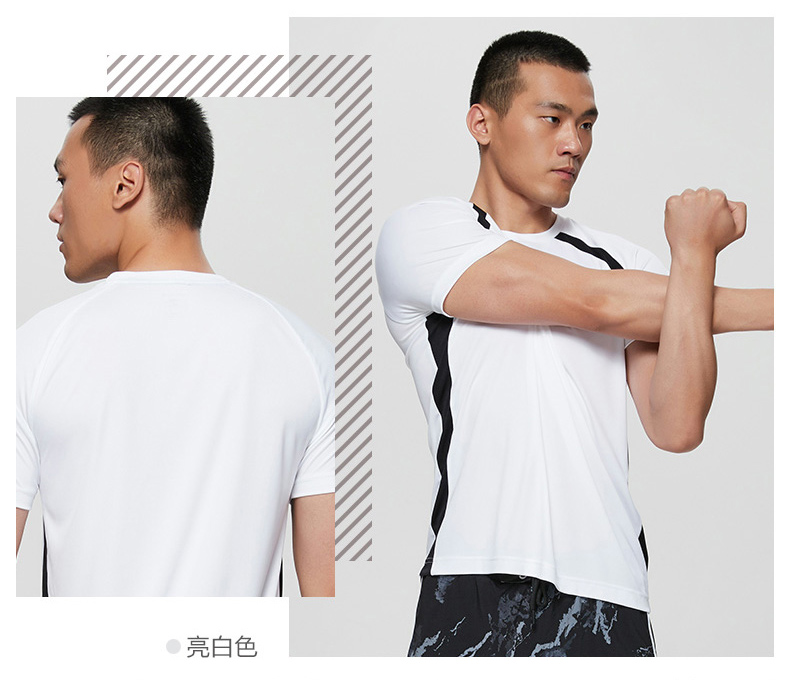 Skechers nam mới áo thun ngắn tay nhẹ bó sát thể thao SAMU185315 áo tanktop nam khoét nách sâu