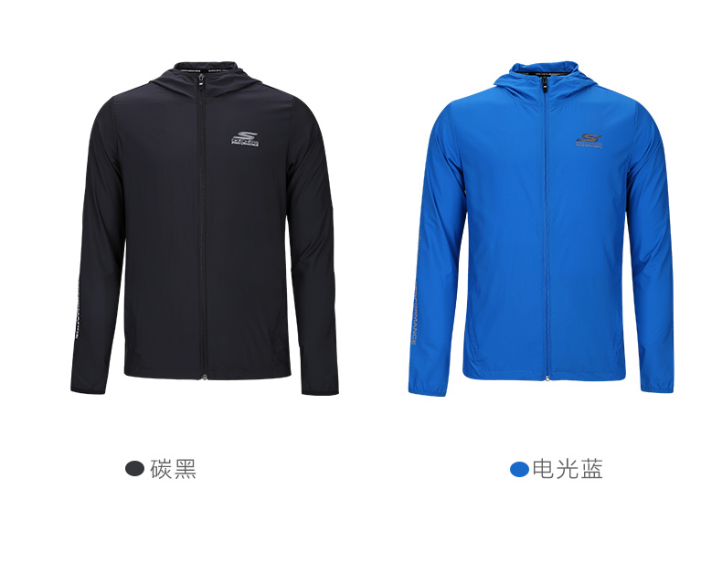 Skechers Skechers dệt áo khoác thể thao nam áo khoác thể thao áo khoác LMJA48A áo khoác the thao nam