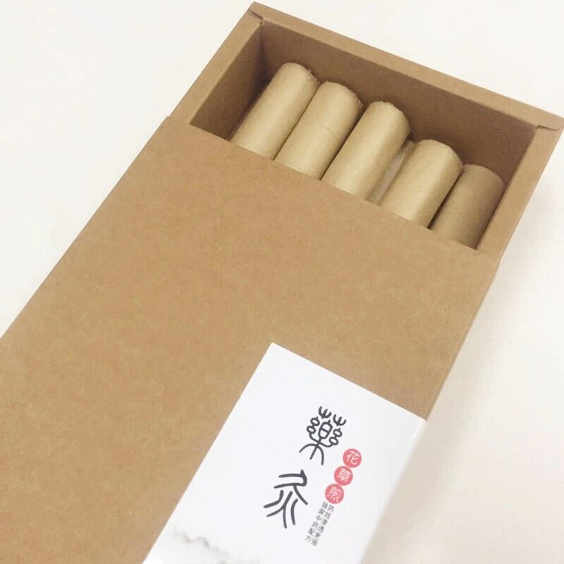 Tai doctor Ci moxa stick medicine moxa ring cut long version 10 pieces each with 8 segments, a total of 80 segments moxibustion 80 times, buy 2 boxes to send moxibustion device