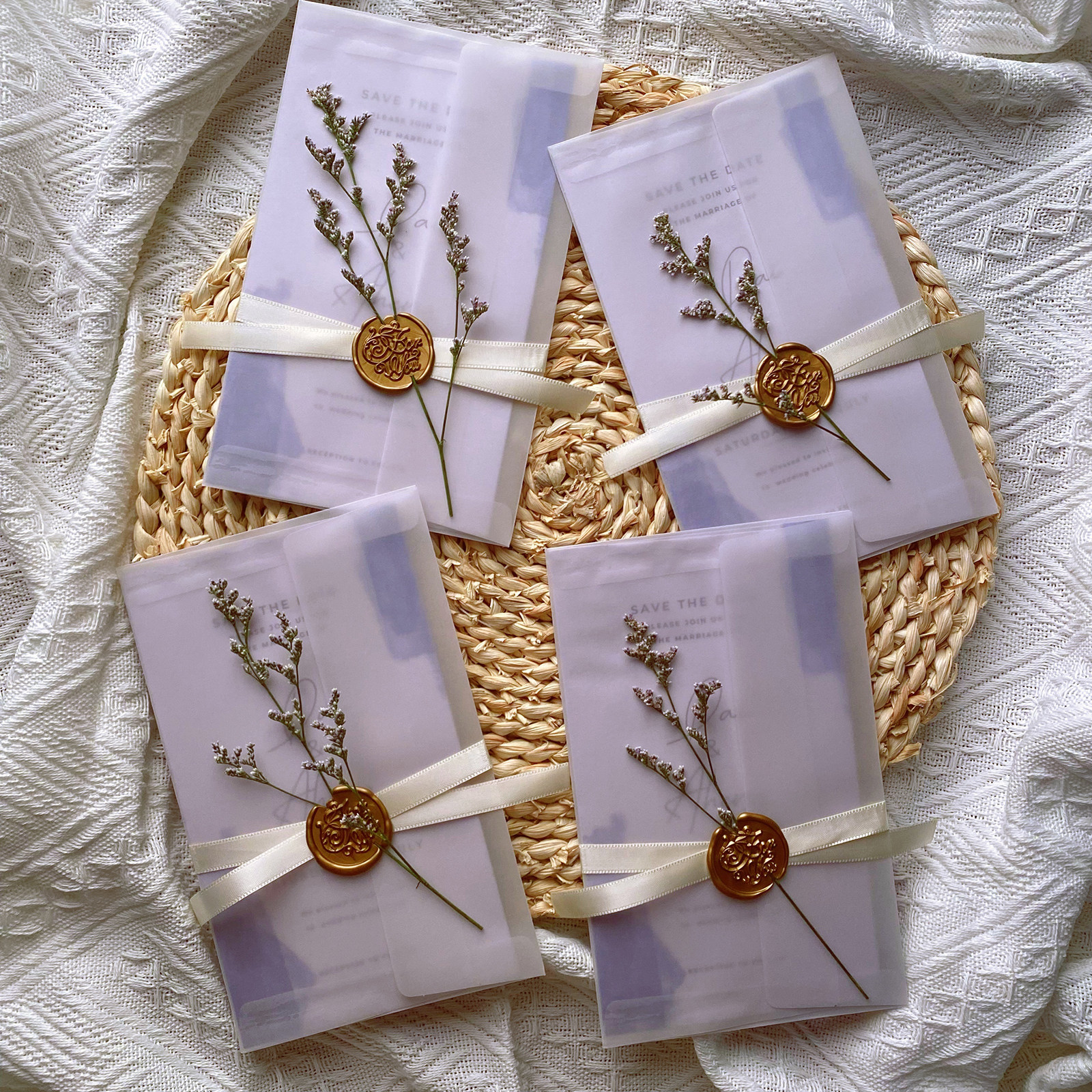 ins Haze Blue Invitation Married 2023 Wedding Customized Creative Personality Valentine Message Hay invitation