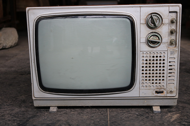 Folklore old objects old TV sets old black and white TV sets nostalgic collection Decorative Window Props Chore