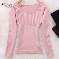 Quần corset body đồ lót cotton eo eo áo sơ mi mỏng phần ấm áo ấm là áo corset mỏng tay dài shop đồ lót