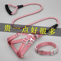 Dogs traction rope teddy gold wool dog chain Small and medium dog puppies Dog Rope Neckline Chest Braces Pet Supplies