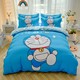 Doraemon Jingle Cat Blue Fat Doraemon Quilt Cover Single Single 150X200X230cm Double Quilt Cover