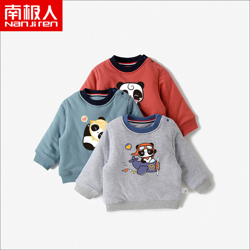 Antarctic children hairclip cotton thick cotton T girl boy baby warm cotton cotton coat autumn and winter