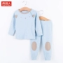 Quần áo trẻ em Nam Cực mặc đồ lót trẻ em mùa xuân và mùa thu mùa đông cotton quần áo trẻ em bé trai và bé gái quần mùa thu quần tuyệt vời - Quần áo lót đồ pijama cho bé
