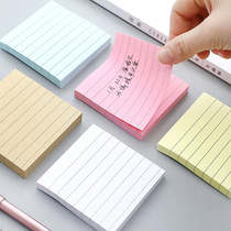 Post-it notes n-Time stickers horizontal line Pepsi stickers note book Kraft paper convenience note paper index mark notes memo memo message simple post-note paper students with creative Square memo