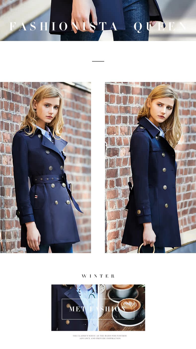 Trench pour femme en Polyester en Polyester - Ref 3226019 Image 16