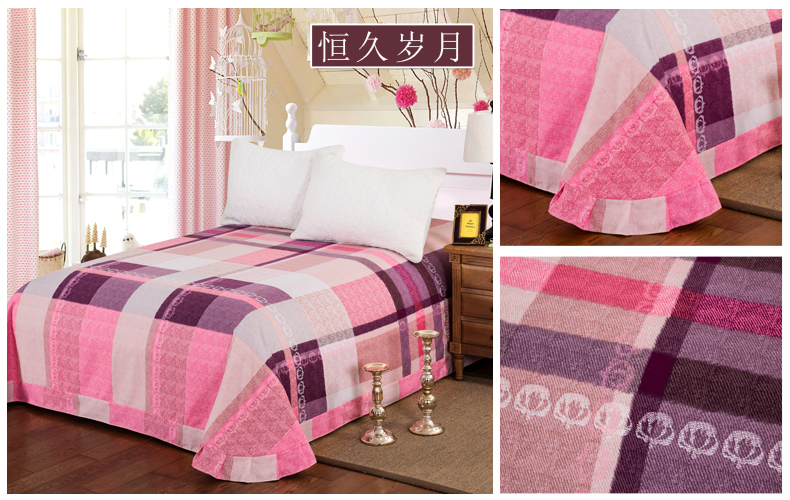 những người yêu thích thủy ngân Khăn bông phụ 100% cotton một mảnh dày mùa đông chà nhám tờ 2,0 mét 1.5m1.8 - Khăn trải giường drap giường cotton