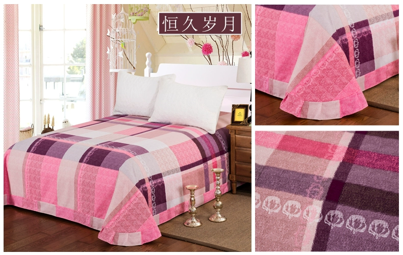 những người yêu thích thủy ngân Khăn bông phụ 100% cotton một mảnh dày mùa đông chà nhám tờ 2,0 mét 1.5m1.8 - Khăn trải giường