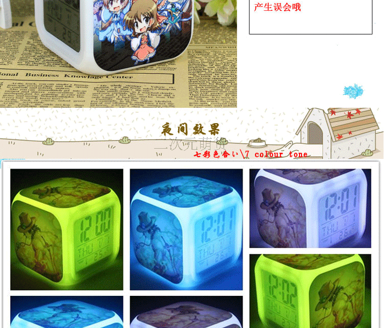 Natsume bạn bè tài khoản đồng hồ báo thức Natsume Takashi giáo viên mèo mẹ ba ba phim hoạt hình anime xung quanh đồng hồ hai nhân dân tệ hinh dan cute