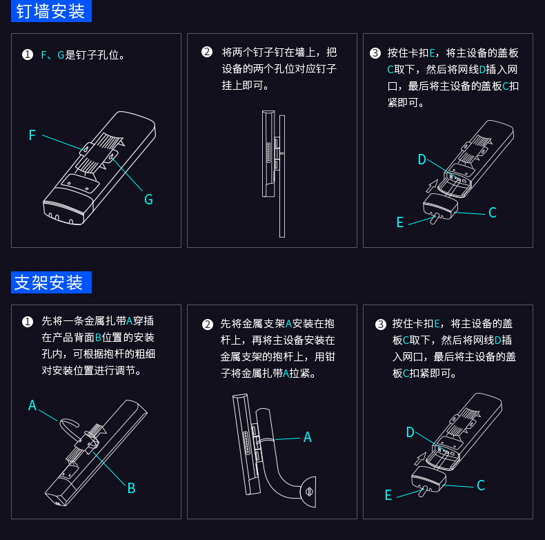 Сетевой мост 免配置5.8g无线桥接器监控cpe室外大功率室外中继对接器电梯监控