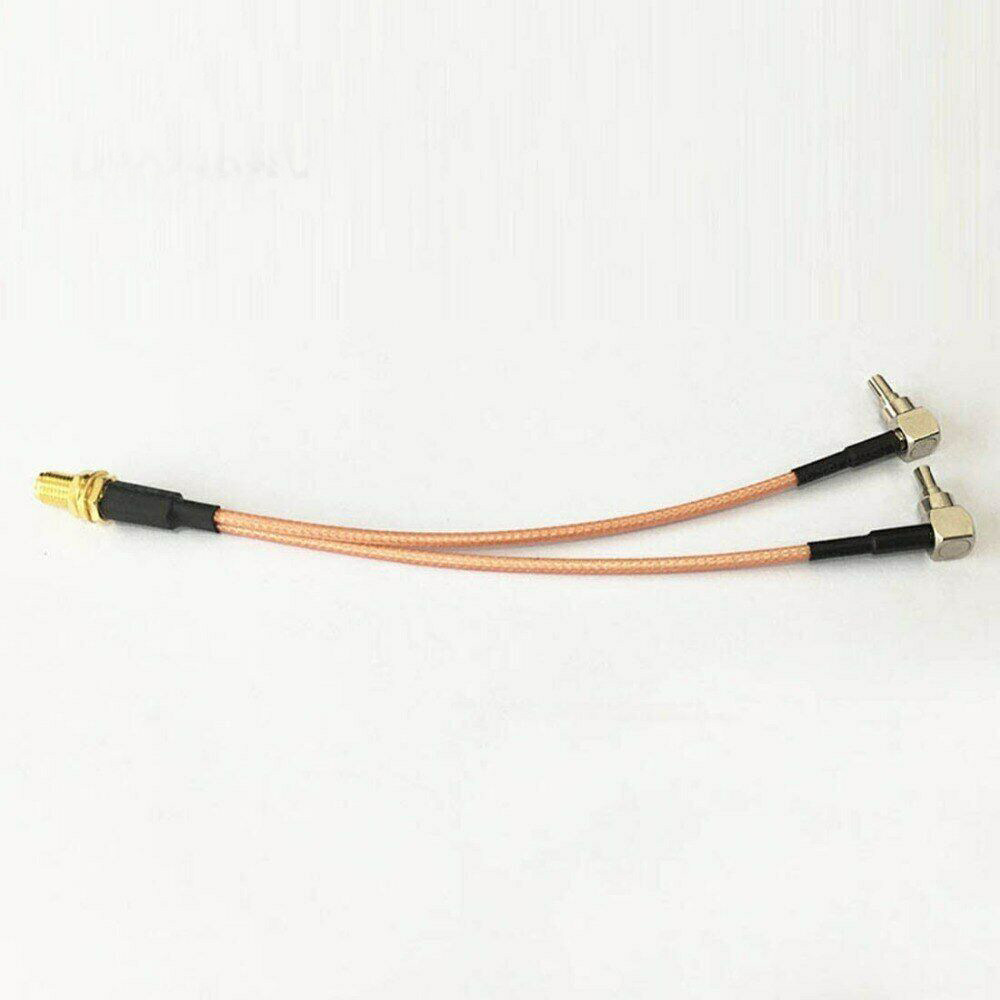 RP SMA female Jack 2 crc9 male splitter fit rg316 coaxial cable