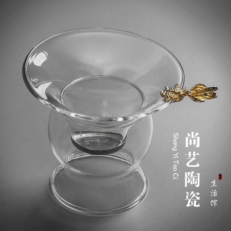 Creative Heat Resistant Glass Large Number Tea Leak Filter Transparent Filter Tea Ware Neophysif Tea Accessories Filter Tea Filter Tea Strainer