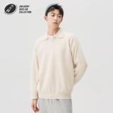 Оригинальный дизайнерский демисезонный ретро трикотажный свитер, V-образный вырез, оверсайз