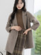 High-End Double-Sided Cashmere Coat for Women, Short Style, 2025 Autumn and Winter New Model, Loose Fit, Elegant Camel Color, Double-Breasted Woolen Coat