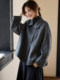 High-End Double-Sided Cashmere Coat for Women, Short Style, 2025 Autumn and Winter New Loose Fit, Slimming Cape Style, Petite Woolen Coat