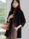 High-End Double-Sided Cashmere Coat for Women, Short Style, 2025 Autumn and Winter New Model, Loose Fit, Elegant Camel Color, Double-Breasted Woolen Coat