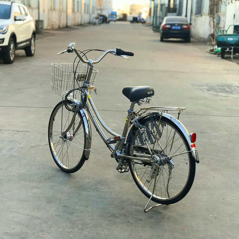 Kirov Bicycle, Japanese-Style Internal Gear, Three-Speed, Unisex, Suitable for Commuting, Lightweight, Maintenance-Free, Stainless Steel