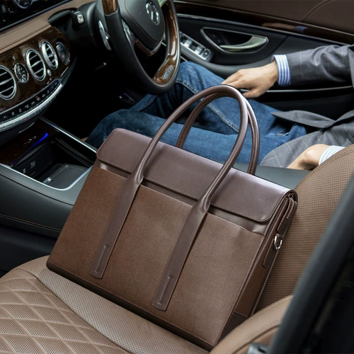 Барсетка, вместительная и большая сумка для отдыха, из натуральной кожи