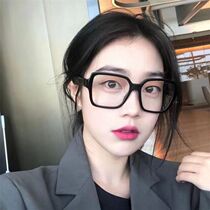 Magnesium as a small incense with anti-blue light anti-radiation large frame net red glasses female personality INS flat glasses frame students