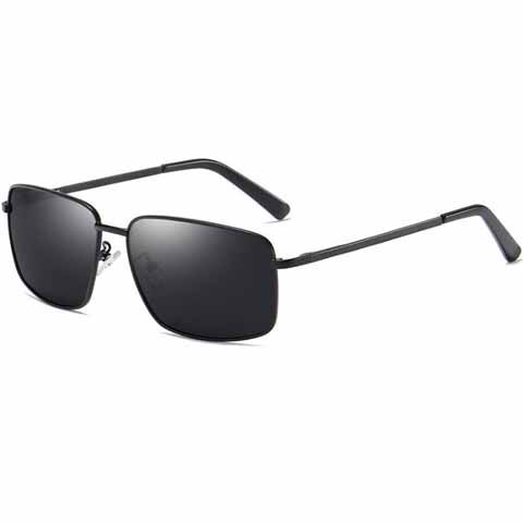 Magnesium for square elastic mirror legs without clamping face polarized sun glasses Men's fat Fashion Polarized Driving Big Sunglasses