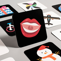 Black and white card baby early education card newborn visual excitation card color Chase card flash card color card big card toy