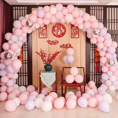 2021 Macaron Balloon Arch Christmas Eve Decoration Birthday Party Shopping Mall Shop Facade