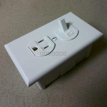  American standard one-piece switch socket 1-position American UL wall socket with switch Hi-fi power switch socket